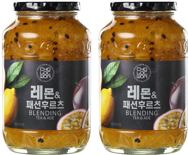 초록원 레몬 앤 패션후르츠 액상차, 1kg, 1개입, 2개