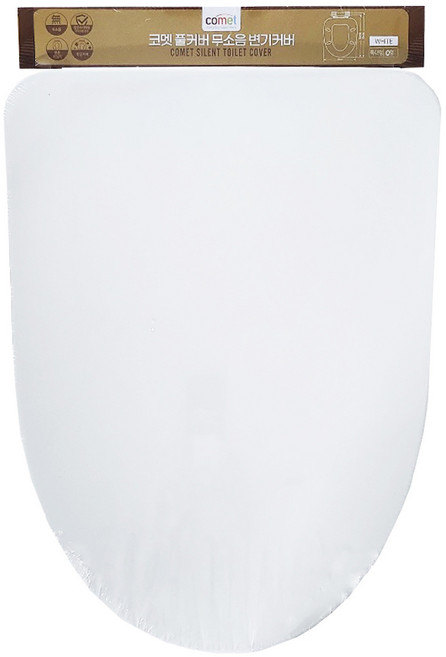 코멧 풀커버 무소음 변기커버 특대형, 1개