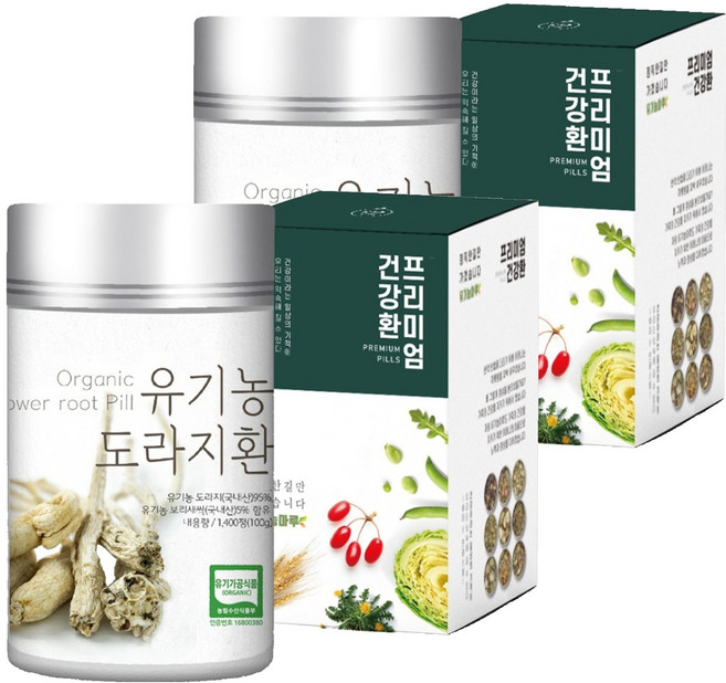 유기농마루 정품 유기농 도라지환, 2개, 100g