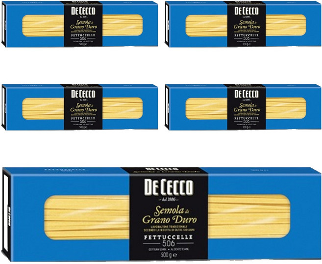 데체코 구르메 페투치네 스파게티면, 500g, 5개