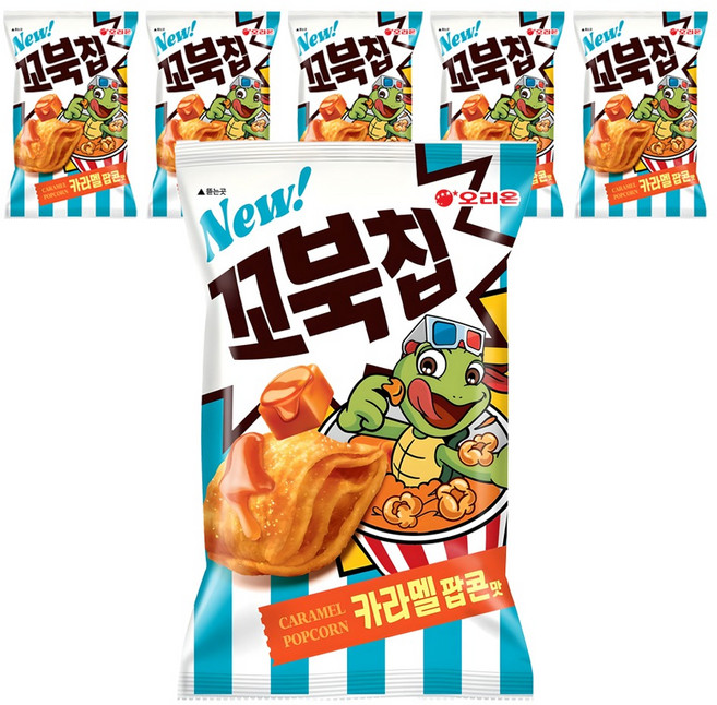 꼬북칩 카라멜팝콘맛, 108g, 6개