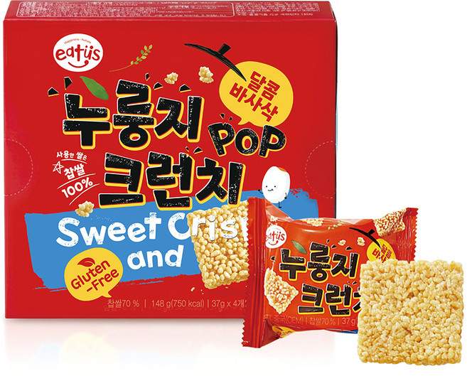 이더스 누룽지 POP 크런치 4p, 148g, 1개
