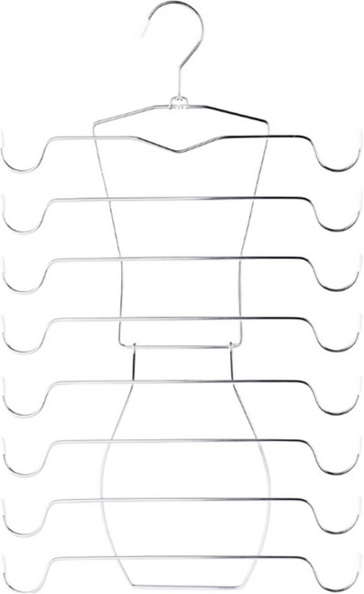 오템 속옷 나시 정리 옷걸이 8단, 화이트, 1개
