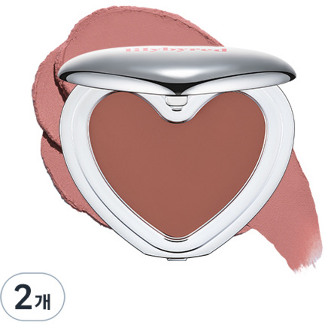 릴리바이레드 러브빔 무스 치크 3.8g, 05 무화과무스, 2개