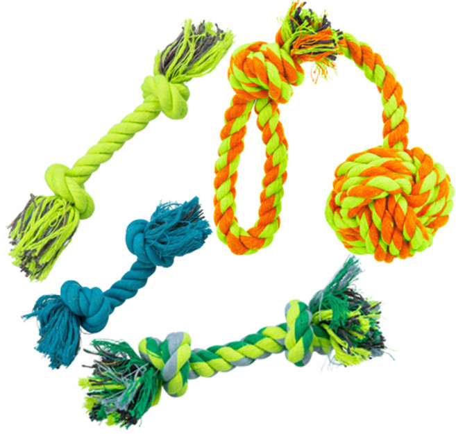 트릭시 실타래 터그놀이 4종 세트, 혼합색상, 1세트