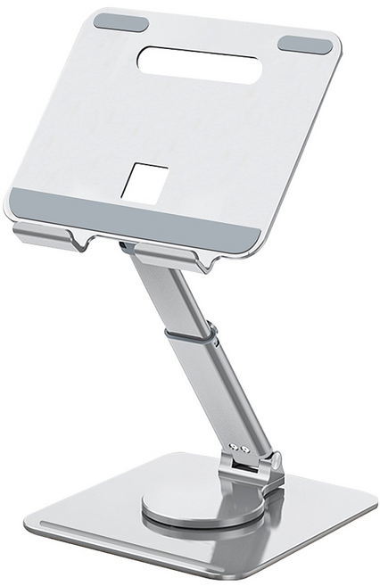 NAUGHTY GHOST 頑皮鬼 Helios 360°旋轉升降多功能iPad支架, 4712338151707, 皓月銀, 1個