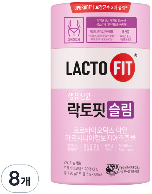 Chong Kun Dang 鍾根堂 LACTO-FIT 纖體益生菌, 120g, 8個