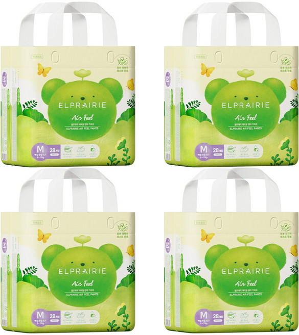 엘프레리 에어필 팬티형 기저귀 남여공용, 중형(M), 112매