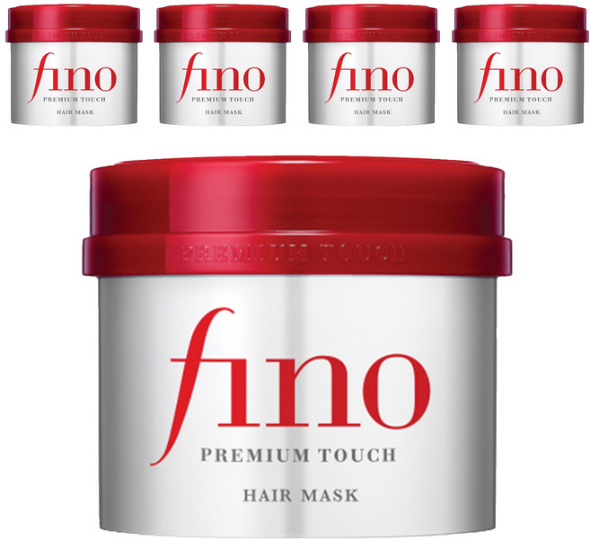 fino 高效滲透護髮膜 適用於極度受損髮質 深層滋養 強韌彈力, 230g, 5件