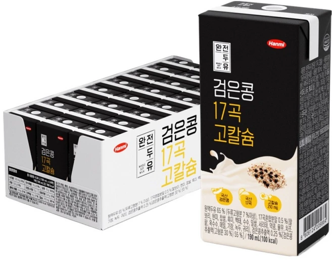 전두유 검은콩 17곡 고칼슘, 190ml, 24개 - 쿠팡