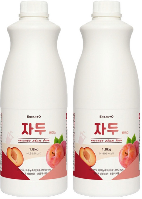 엔칸토 자두 음료베이스, 1.8kg, 2개