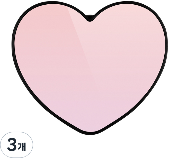 구스페리 머큐리 하트톡 휴대폰 거치대, 그라데이션 핑크, 3개