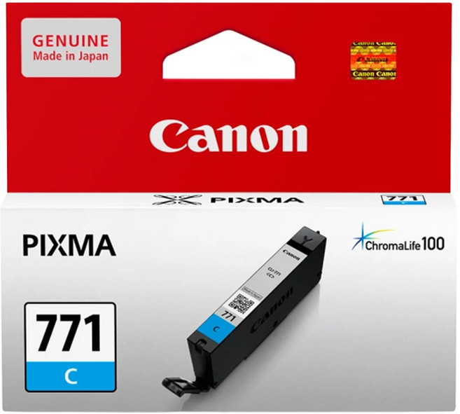 Canon 佳能 原廠正品墨水匣 CLI-771, 藍色, 1個