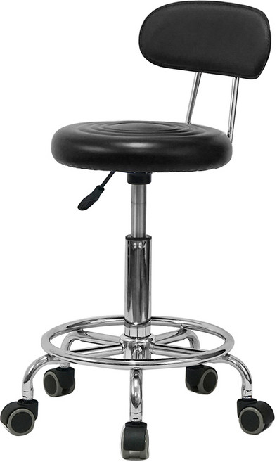 21세기트랜드 007 등유 작업의자 로라 바퀴, 블랙, 1개