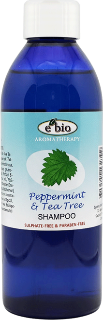 e'bio 去屑洗髮精 略涼配方 茶樹+薄荷, 200ml, 1瓶