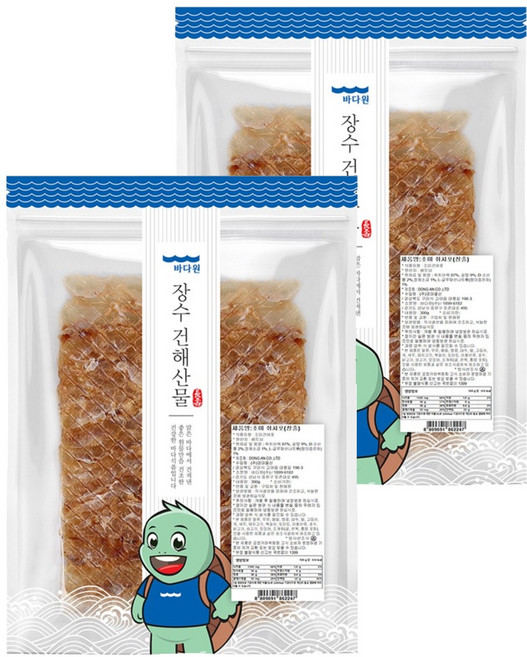 바다원 장줄쥐포, 300g, 2개