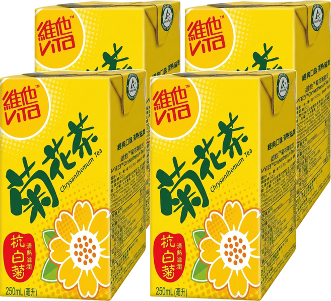 ViTa 維他 菊花茶飲品, 250ml, 4入