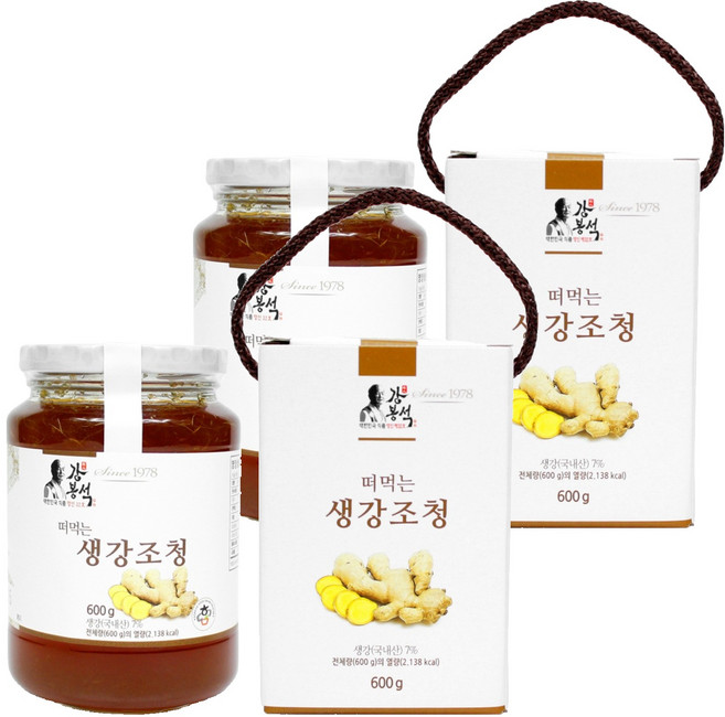 강봉석 명인생강조청, 600g, 2개