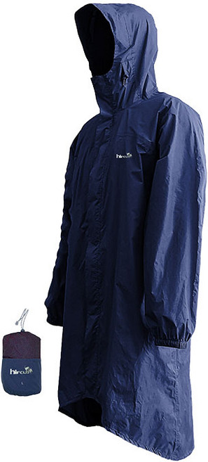엑스피크 히르커스 고급형 레인코트 + 전용파우치 방수, 네이비, 1개