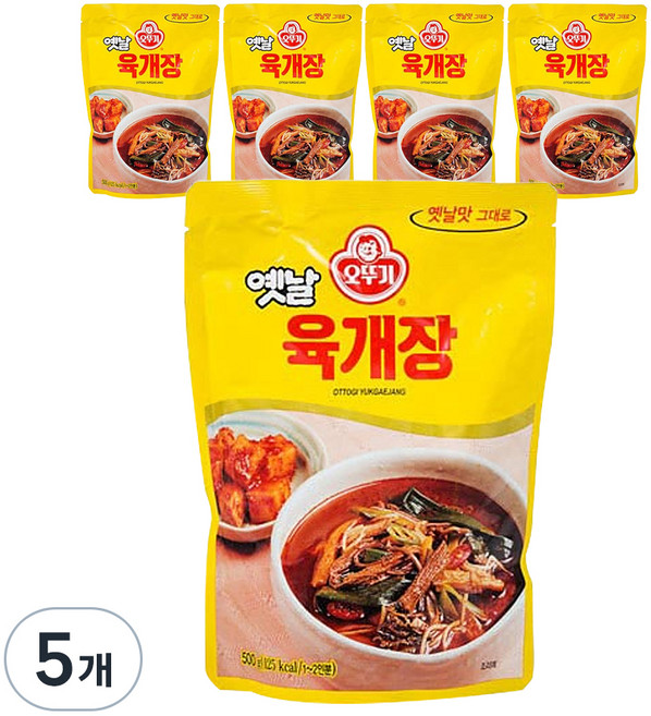 오뚜기 옛날 육개장, 500g, 5개
