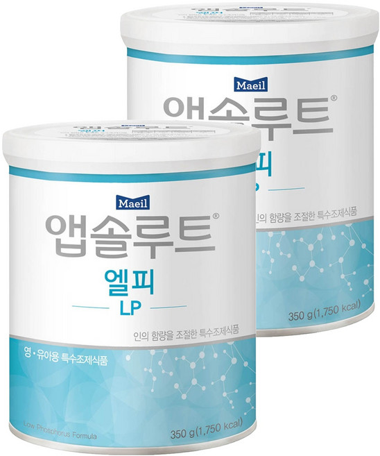 매일유업 앱솔루트 엘피 분유, 350g, 2개