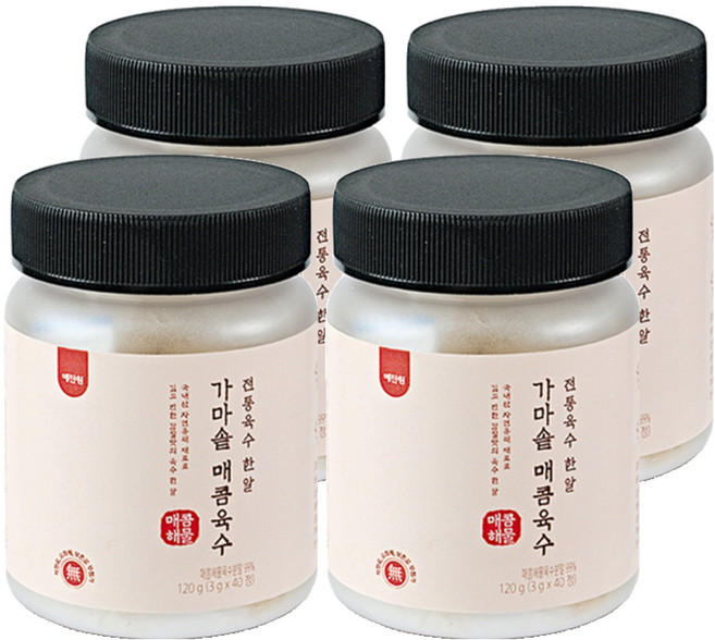 예찬원 조미료 고체형 육수팩 가마솥 매콤해물, 120g, 4개