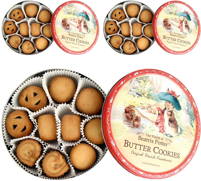 Kjeldsens 彼得兔丹麥奶油餅乾 隨機出貨, 454g, 3盒