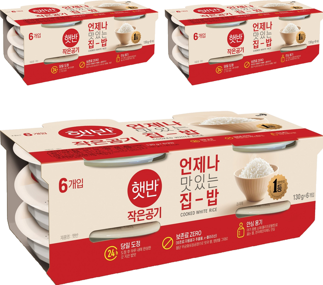 CJ Hetbahn 即食飯, 130g, 18個