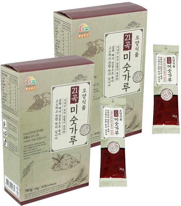햇살빚은 21곡 미숫가루, 780g, 2개