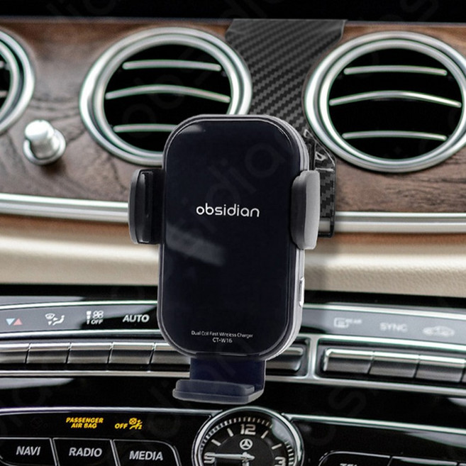 벤츠 E클래스 W213 CLS C257 AMG GT X290 전용 핸드폰 고속 무선충전 거치대, 블랙, CT-W16E+CT-HCM00