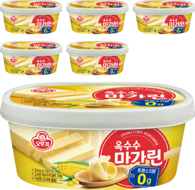 OTOKI 不倒翁 玉米 人造奶油, 6個, 200g