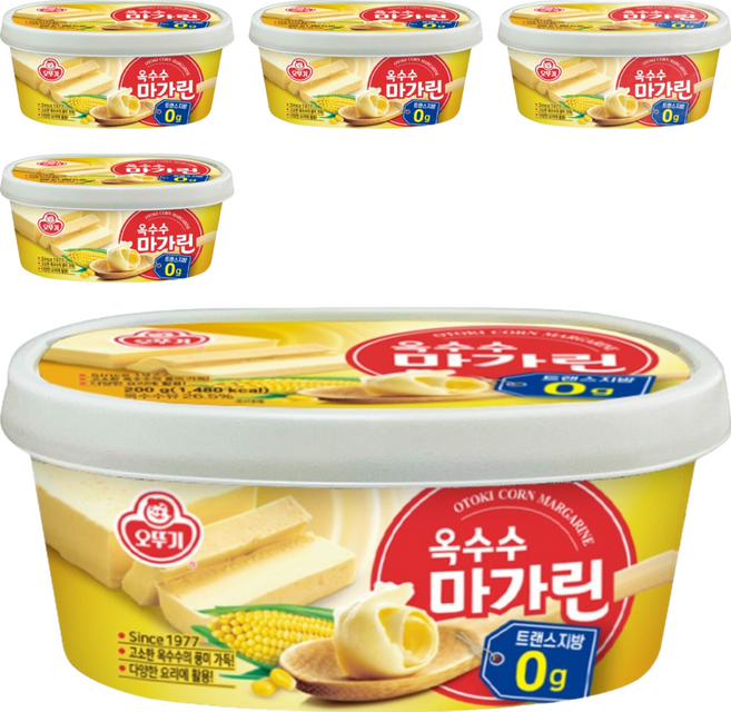 OTOKI 不倒翁 玉米 人造奶油, 5個, 200g