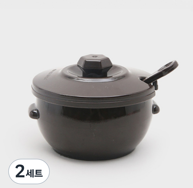 항아리모양 양념단지 소 8.3cm + 스푼 세트, 170ml, 2세트