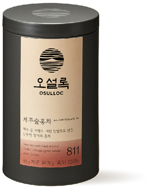 오설록 유기농 제주숲홍차, 80g, 1개, 1개입