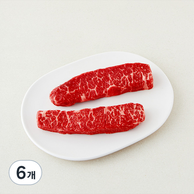 미국산 초이스 살치살 스테이크용 (냉장), 300g, 6개