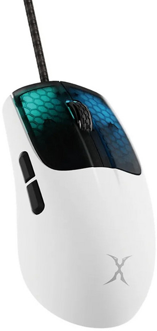 FOXXRAY 狐鐳 極輕彩繪止滑貼 電競滑鼠 50g超輕量設計 12000 dpi 蜂巢紋流光按鍵 6段可調多彩光效, FXR-HM-79, 1盒