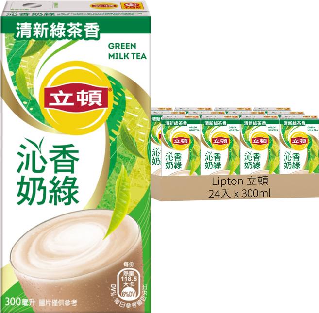 Lipton 立頓 沁香奶綠, 300ml, 24入