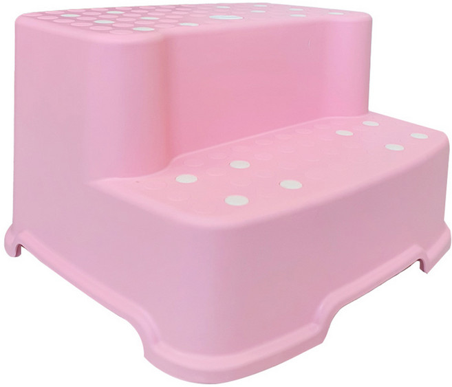버드시아 논슬립 2단 디딤대, 베이비핑크, 1개