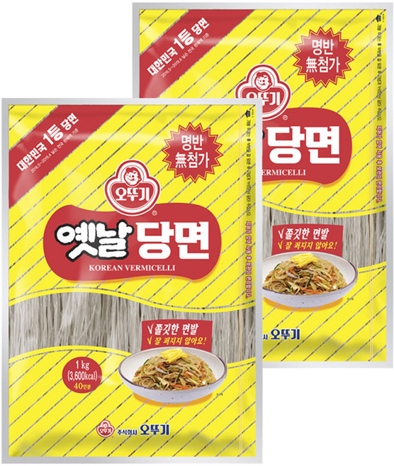 오뚜기옛날 당면, 1kg, 2개