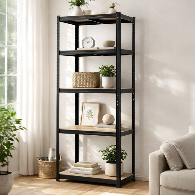 코멧 앵글 선반 5단, 블랙