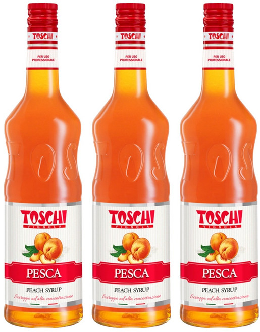 토스키 피치 시럽, 1L, 3개