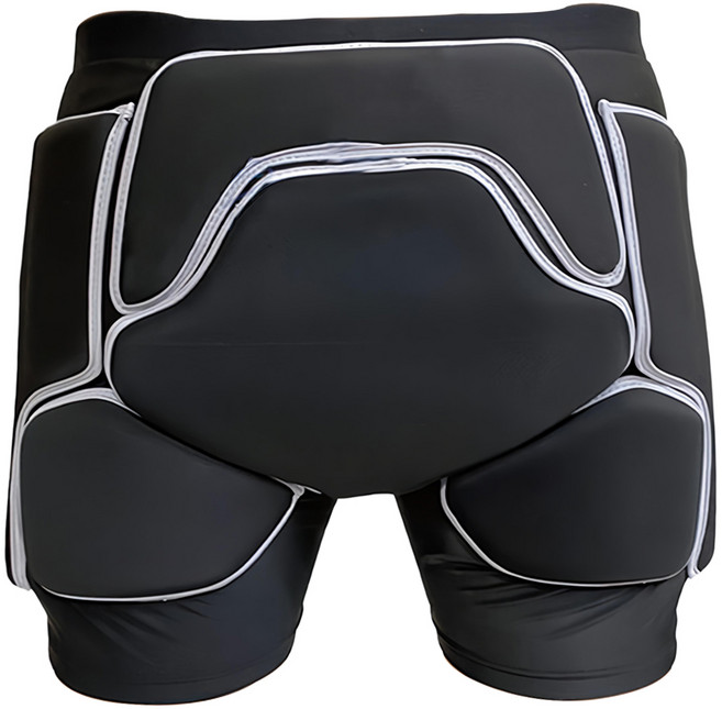 感恩使者 運動防摔防撞護臀褲 ZHCN2409 黑色灰邊, 1件