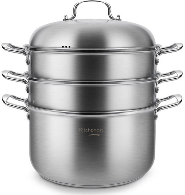 키친아트 올가 IH 올스테인레스 3단 찜솥, 32cm, 1개