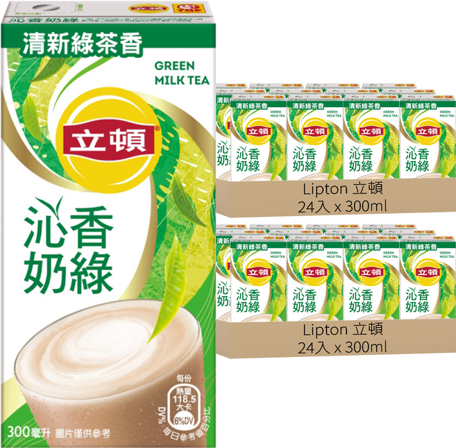 Lipton 立頓 沁香奶綠, 300ml, 48入