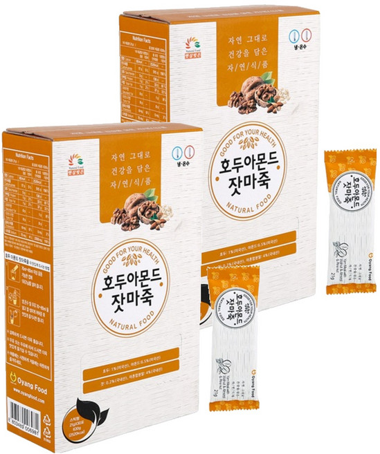 햇살빚은 호두 아몬드 잣 마죽, 21g, 2개
