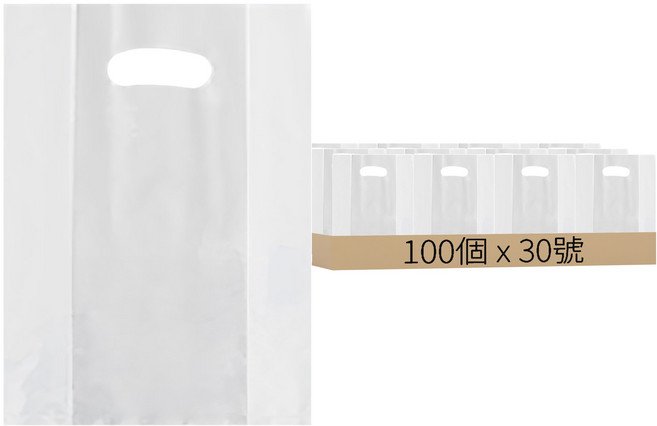 天運包裝 PE透明素面塑膠袋 30號, 1個, 100個裝