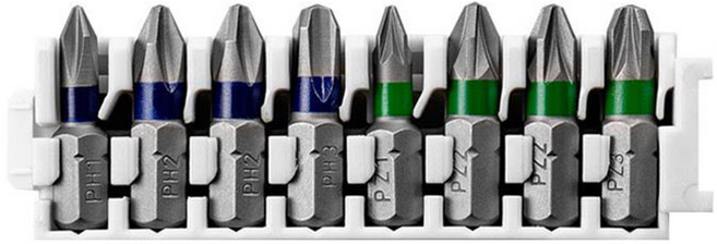 BOSCH 博世 台灣公司貨 Pick n Click 皮克力 PH/PZ型起子頭8件組, 1組