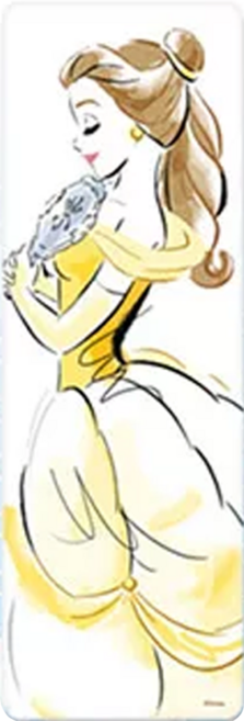 Disney 迪士尼 公主系列 長條洗漱墊 24 x 8cm, 優雅貝兒, 1個