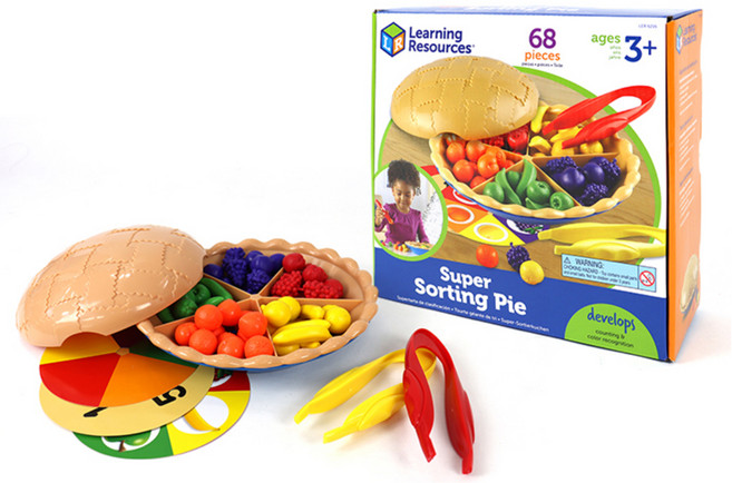 러닝리소스 분류 활동 슈퍼 파이 Super Sorting Pie, 혼합색상, 1개