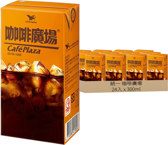 統一 咖啡廣場, 300ml, 24入